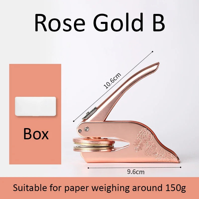 Logo Customized Embossed Stamp Emblem Embossing Machine