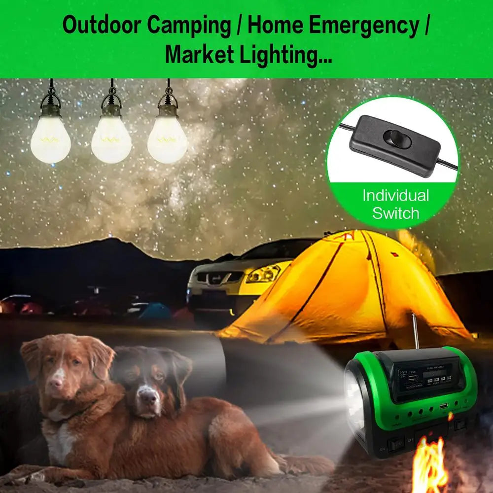 Portable Solar Generator Station Emergency Power for Camping