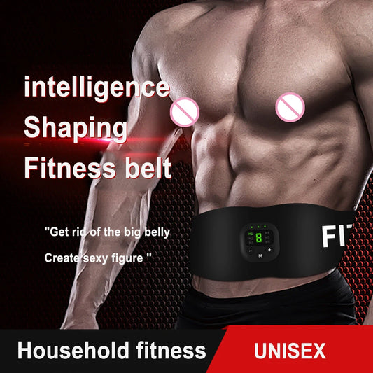 Abs Trainer EMS Abdominal Muscle Stimulator Electric Toning Belt Massager for Waist Belly Weight Loss Fitness Equipment