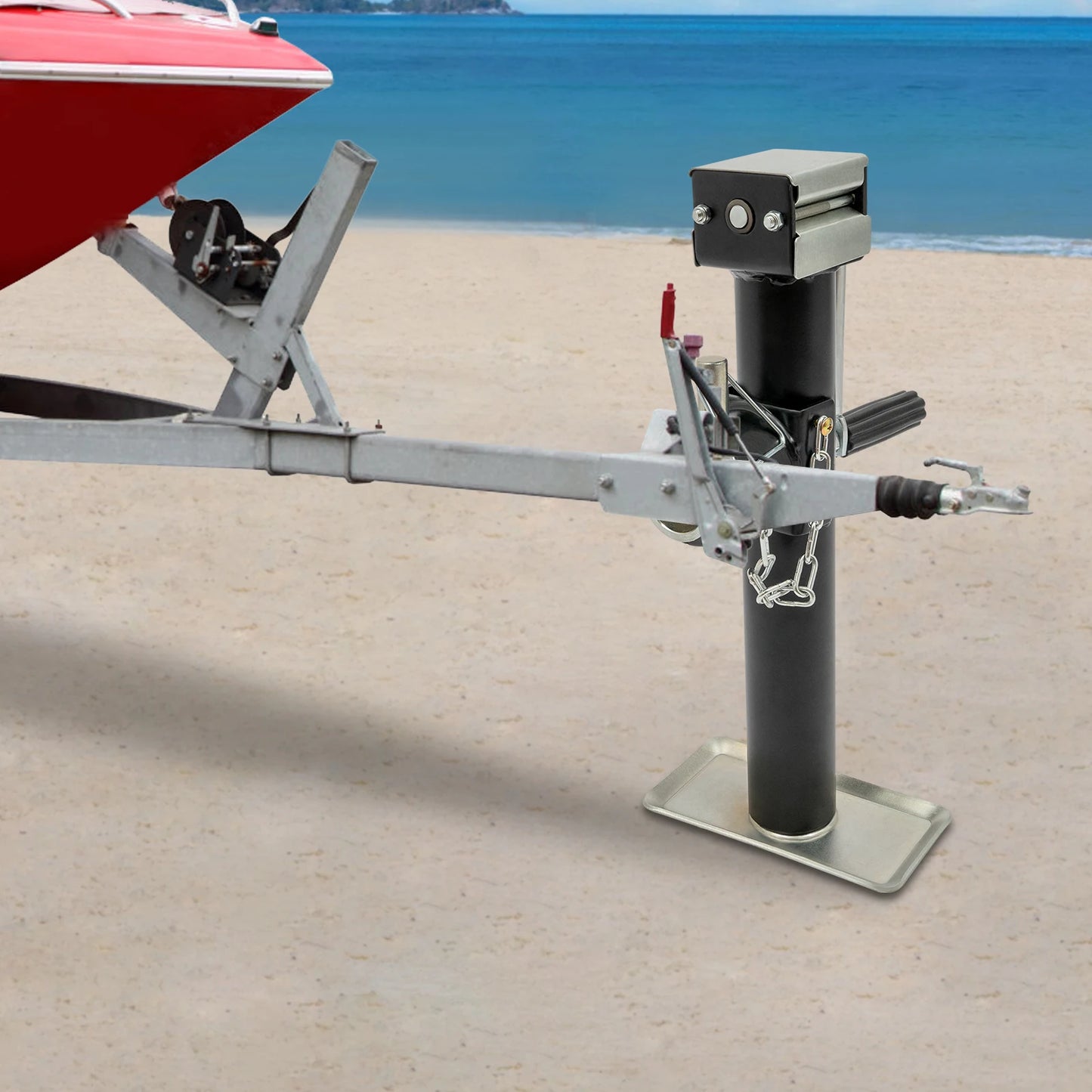 Manual Car Jack Heavy Duty Steel With Support Base