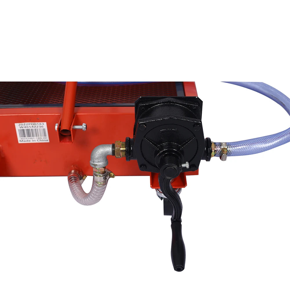 Portable Oil Drain Pan Low-Profile 17-Gallon Tank for Trucks