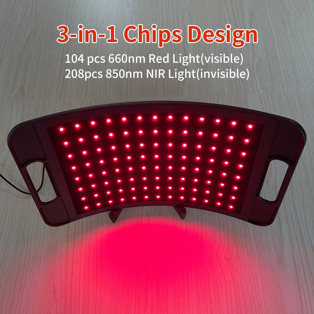 Electronic Red Light Therapy Lamp 660nm 850nm Panel With Stand