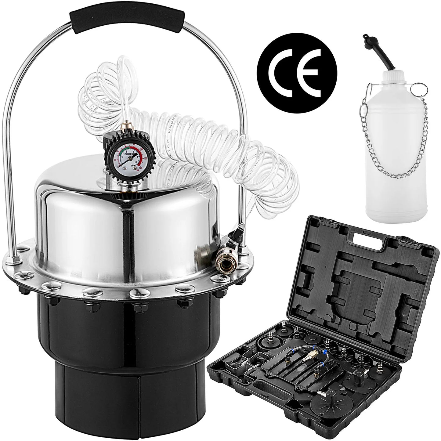 VEVOR Pneumatic Air Pressure Brake Bleeder Kit 5L Tank