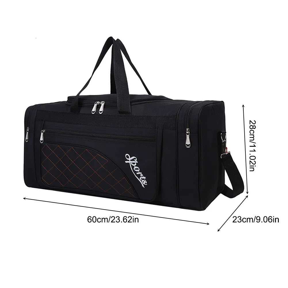 Nylon Travel Duffel Bag Large Capacity Handbag Portable Outdoor Gym Luggage Bag