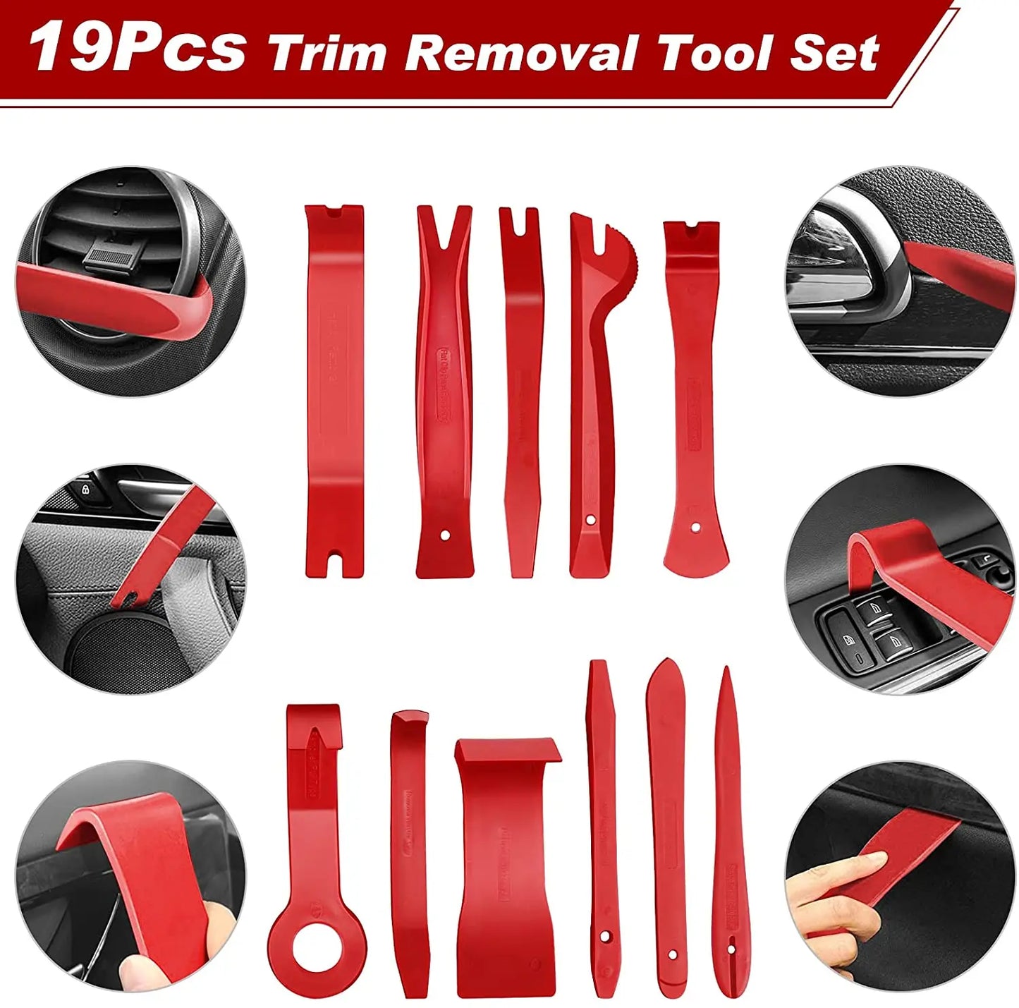 38Pcs Car Interior Disassembly Tool Plastic Panel Trim Removal Set