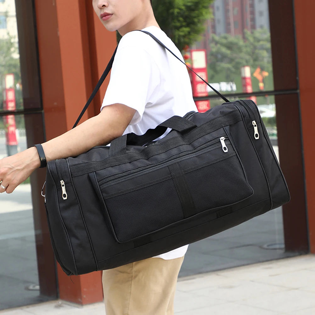 Nylon Travel Duffel Bag Large Capacity Handbag Portable Outdoor Gym Luggage Bag