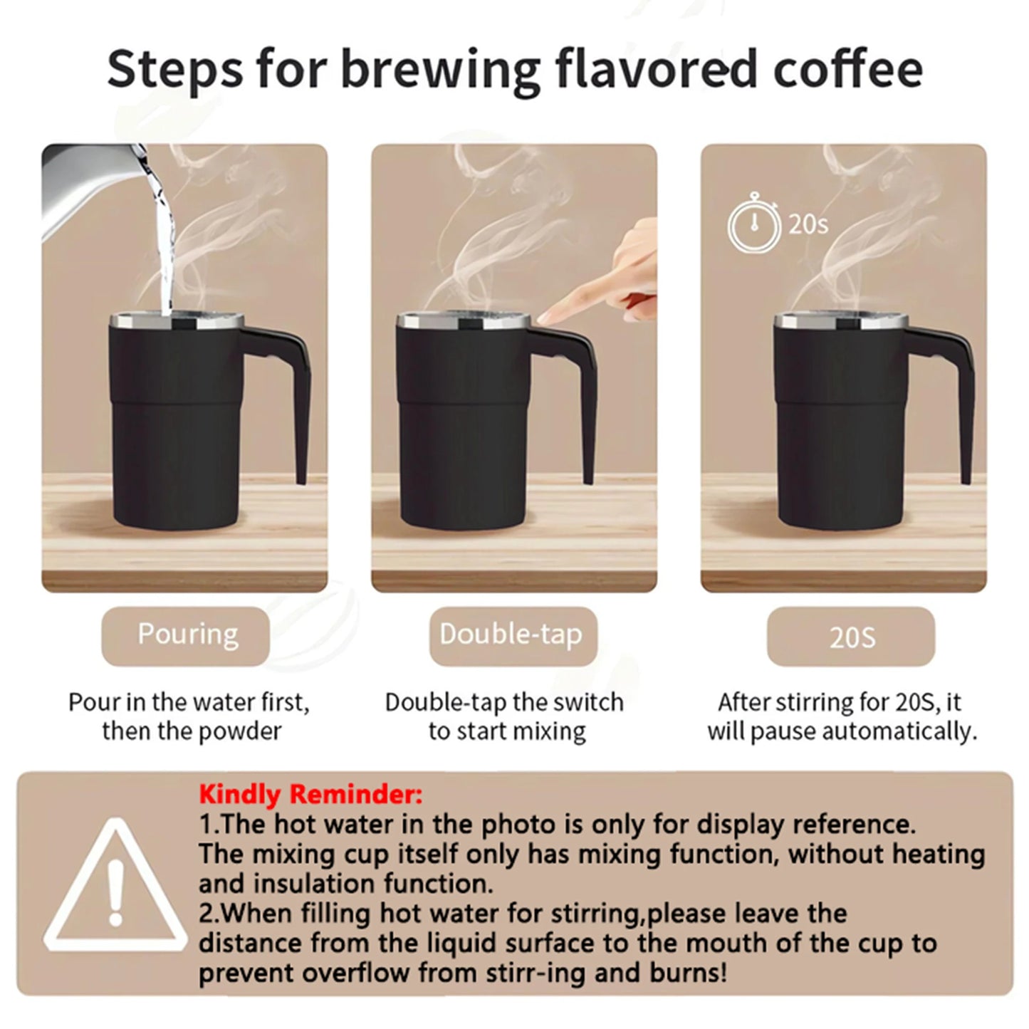 New USB Rechargeable Automatic Magnetic Cup Coffee Mug 380ML