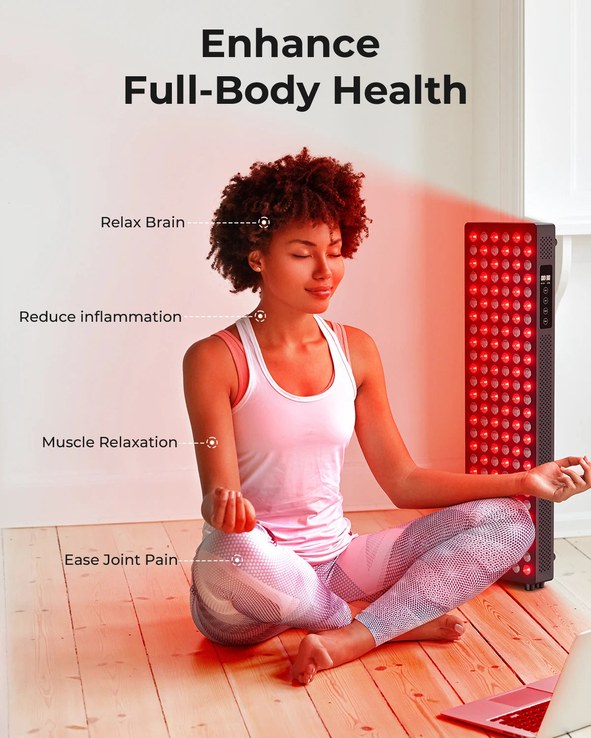 XceeFit No Flicker EMF Dual Chip Red Light Therapy Device