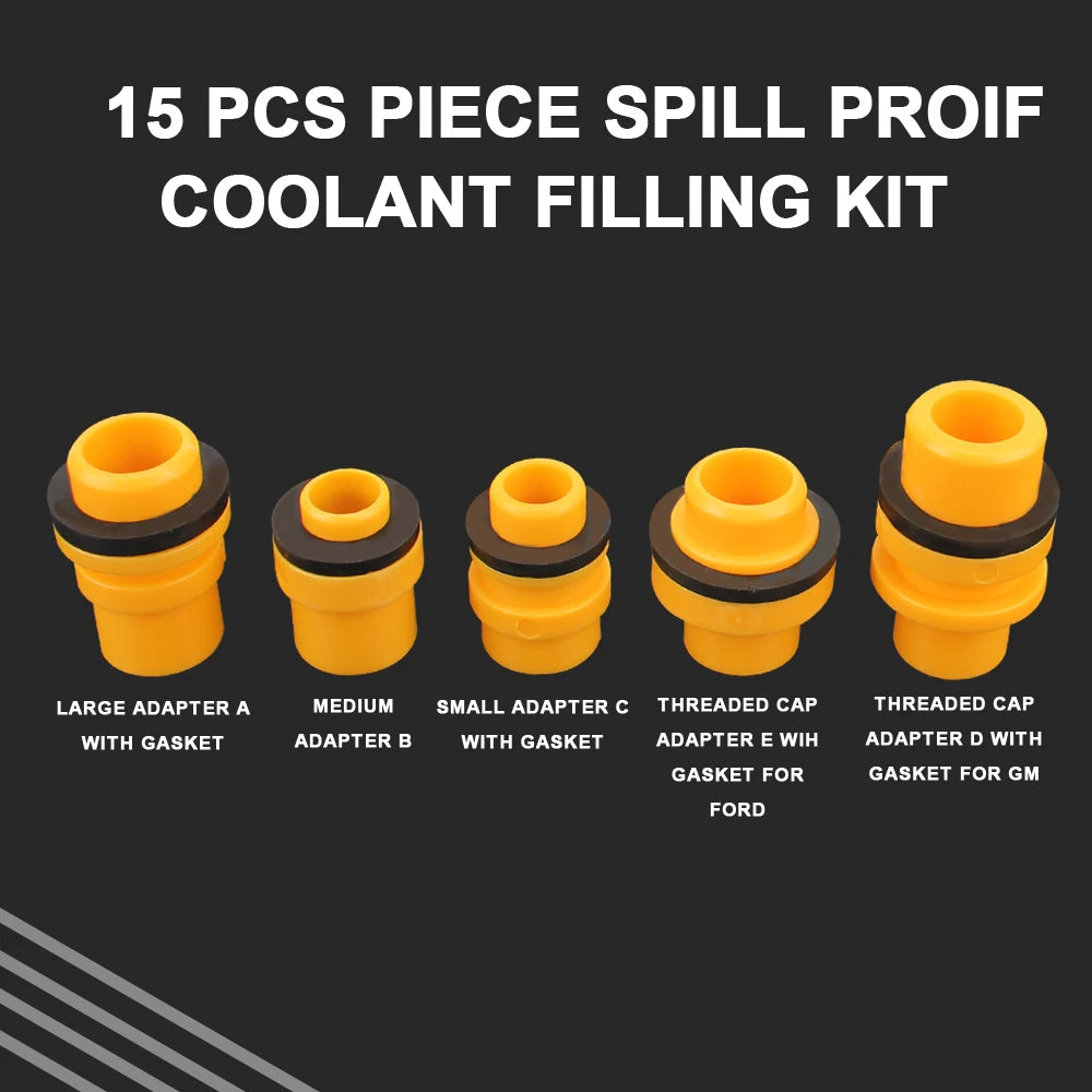 Fit Universal Vehicles 15Pcs Set Oil Tool Filling Kit