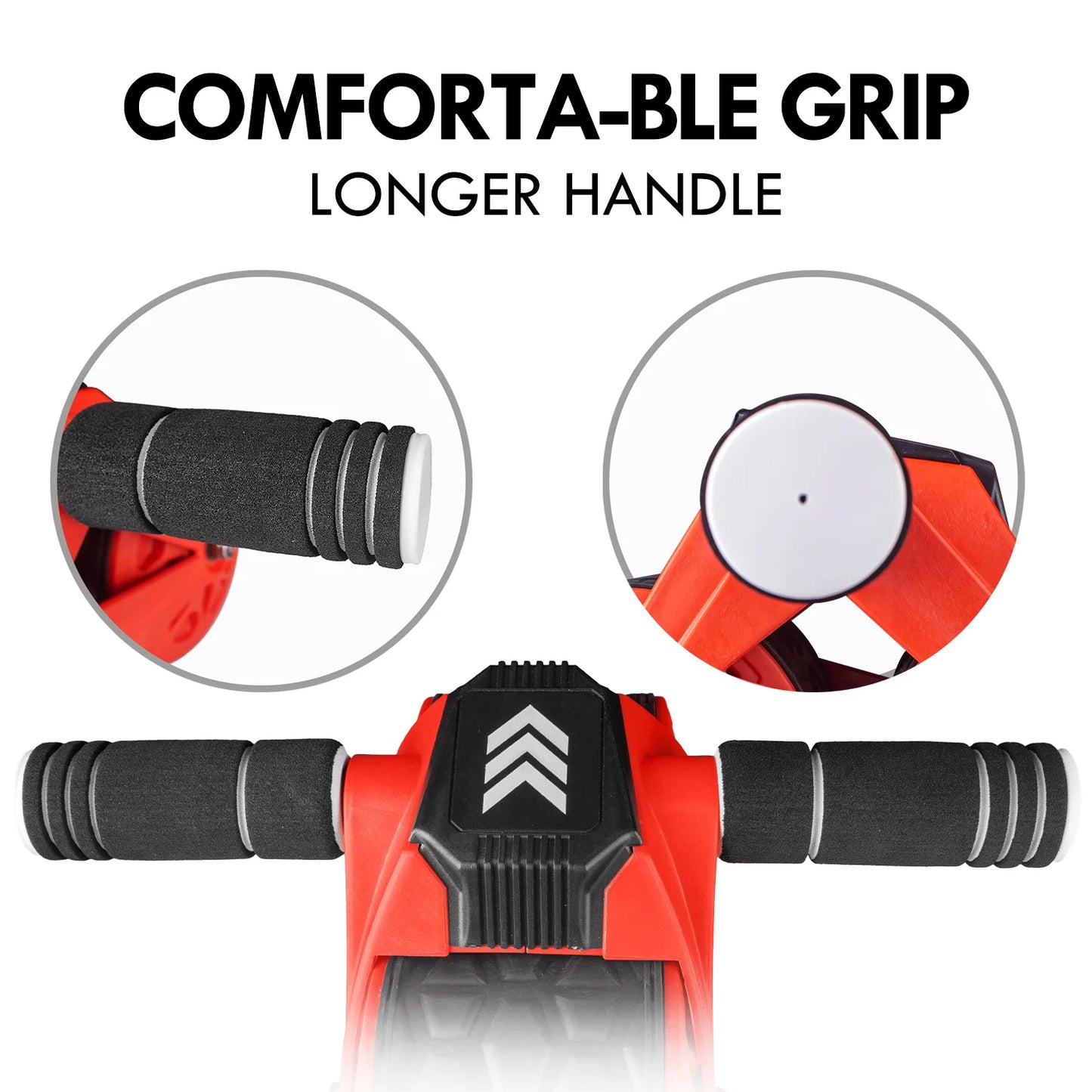 Leikefitness Ab Wheel Roller Automatic Rebound With Knee Pad Mat