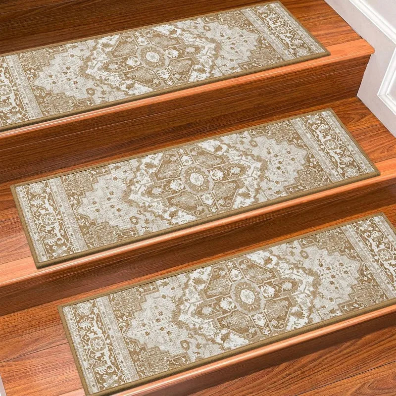 Carpet Stair Treads Non Slip for Wooden Steps 30inch X 8inch