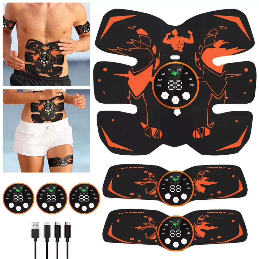 EMS Muscle Stimulator Abdominal Body Slimming Belt Trainer