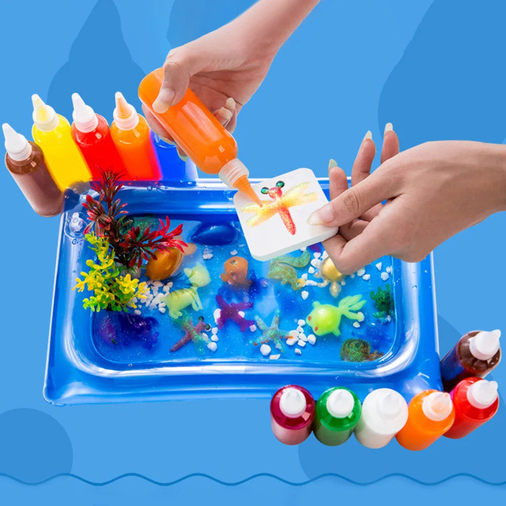 DIY Magic Water Elf Toys Kids Handmade Craft Painting Stickers