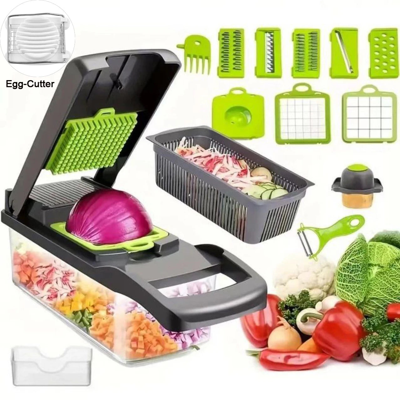 12 In 1 Multifunctional Vegetable Cutter Food Chopper Slicer