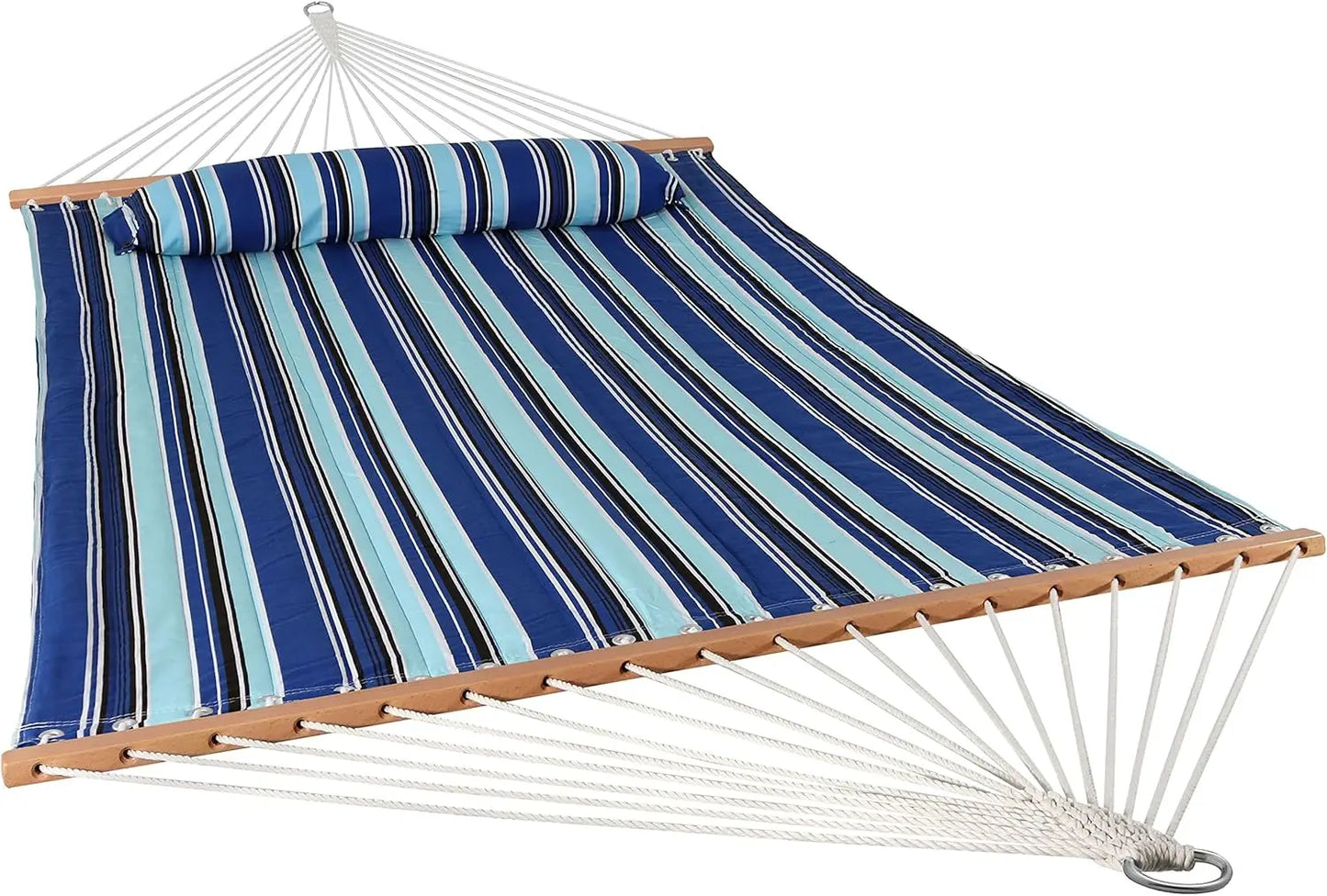Quilted Outdoor Hammock with Spreader Bars 450-Pound Capacity