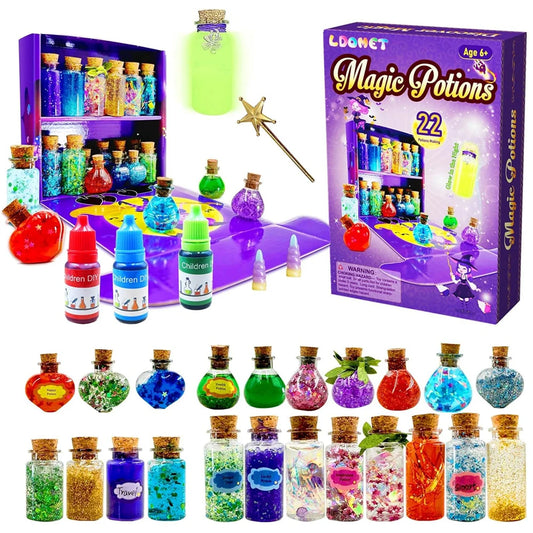 22 Bottles DIY Fairy Magic Potions Kit Halloween Kids Gifts