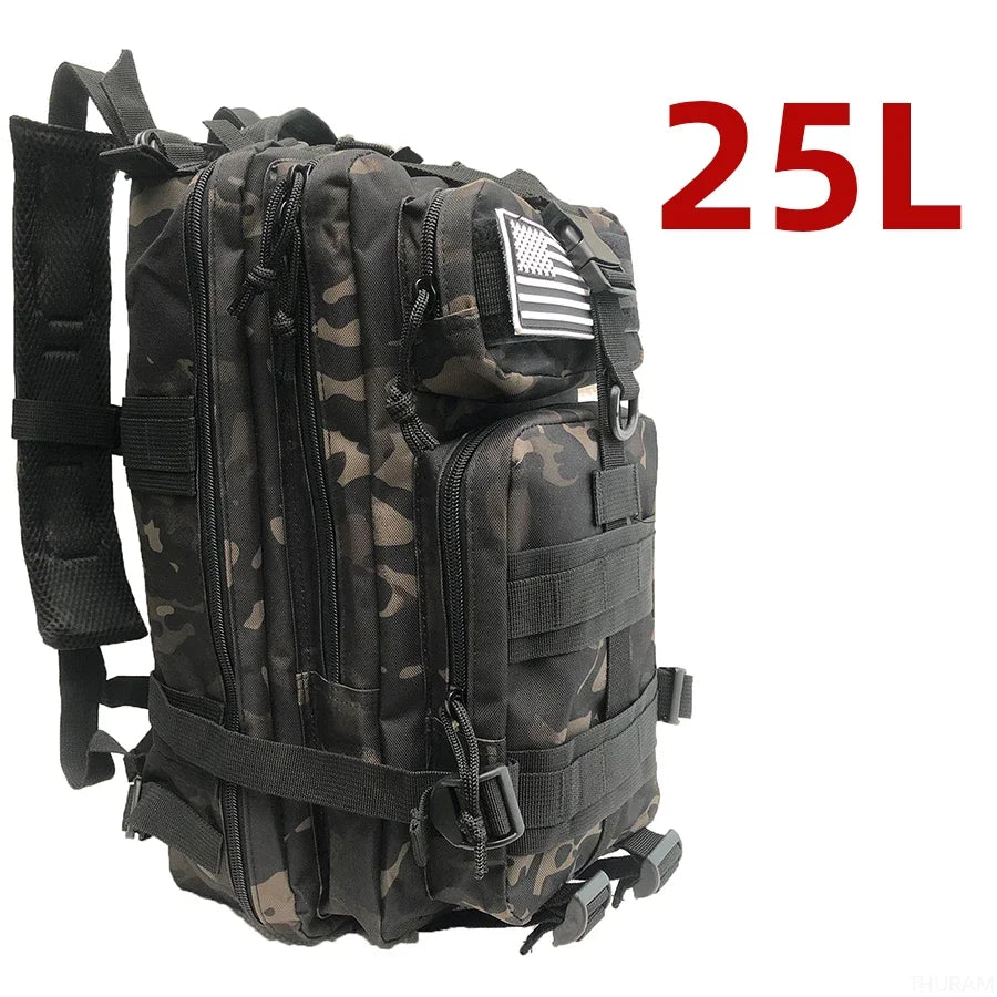 25L/50L 1000D Nylon Waterproof Trekking Fishing Hunting Bag