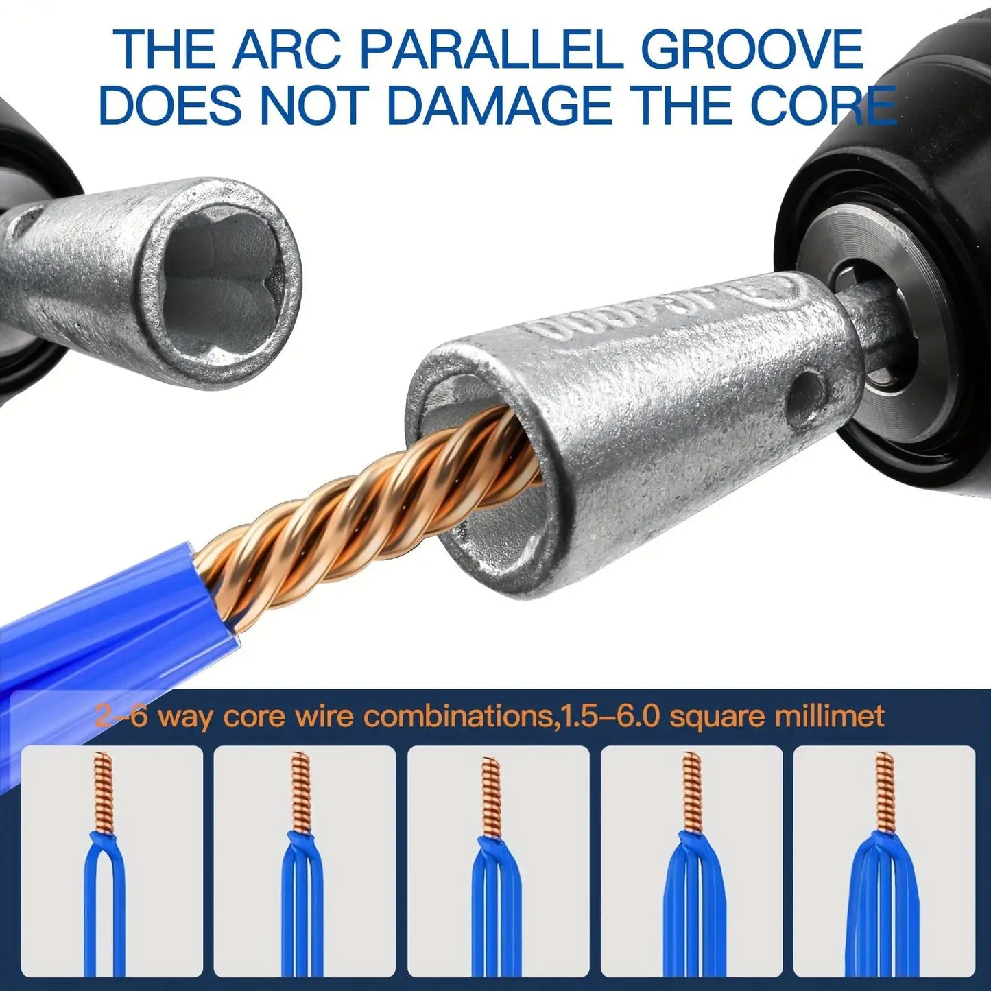 8 In 1 Bit Stripper And Twist Tool Set For Electricians