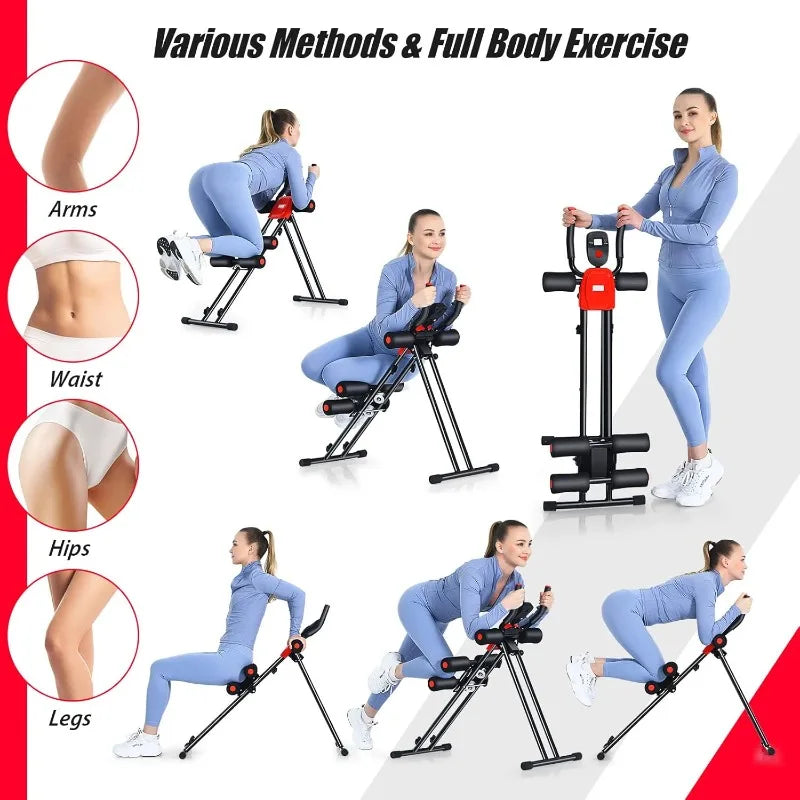 Goplus Foldable Core Abdominal Trainer with LCD Display