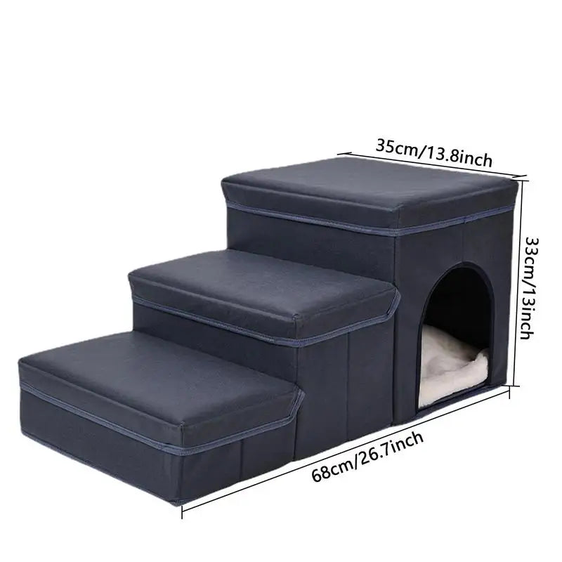Foldable Dog Steps Dog Stair Portable Dog Steps With Storage Box