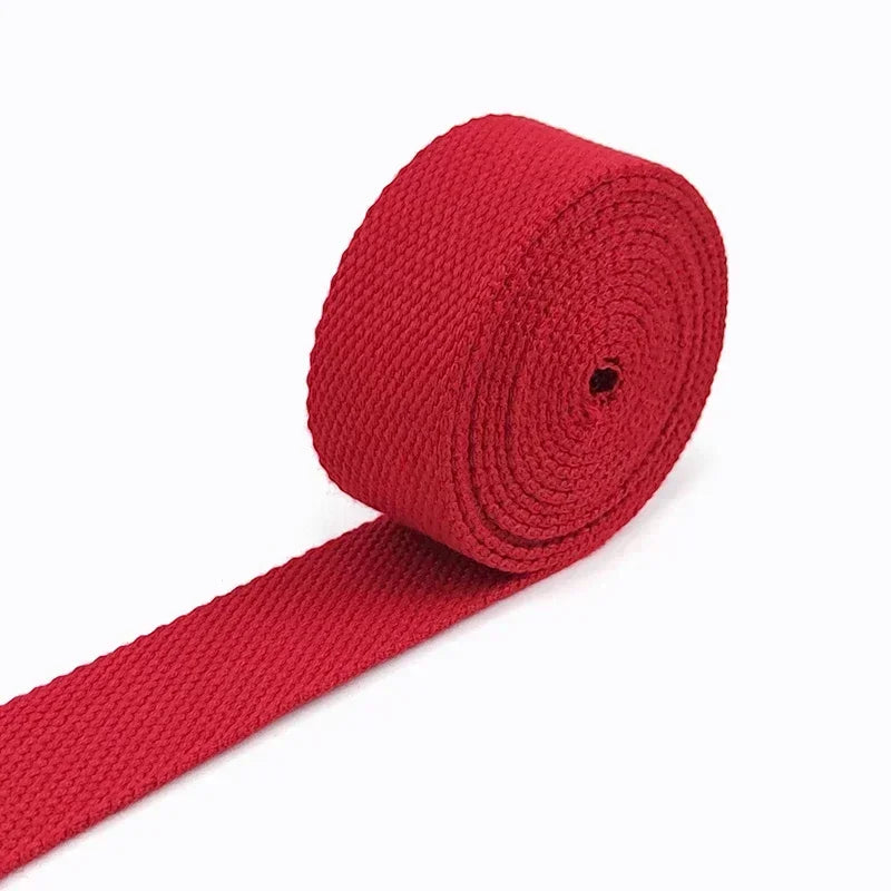 5Meters 20-50mm Cotton Webbing Tapes For DIY Bags Strap