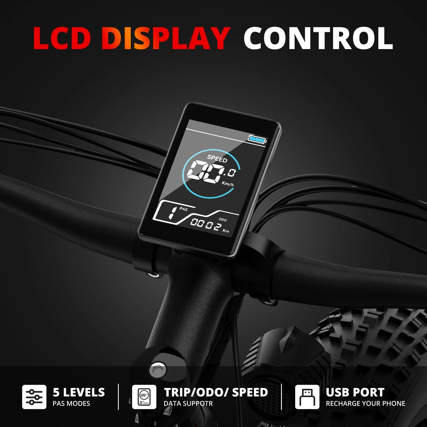 AMYET EB26 Electric Mountain Bike 1500W 28mph Peak