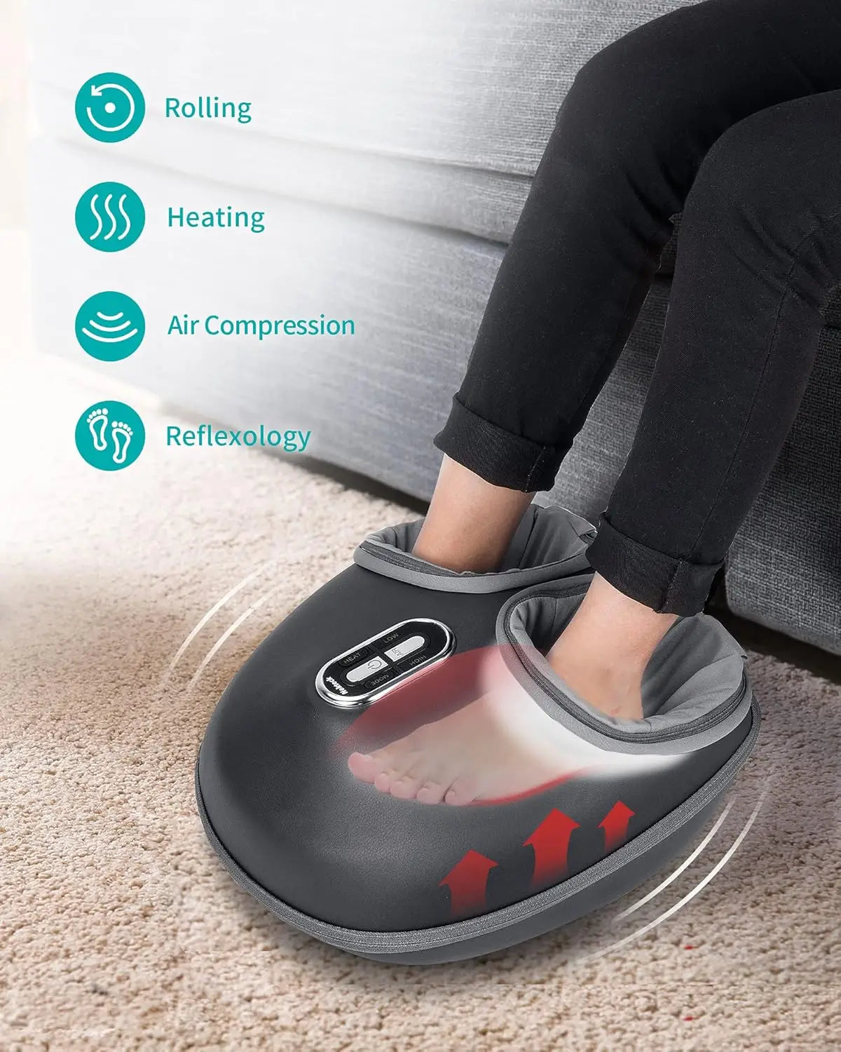 New Shiatsu Foot Massager Machine with Soothing Heat