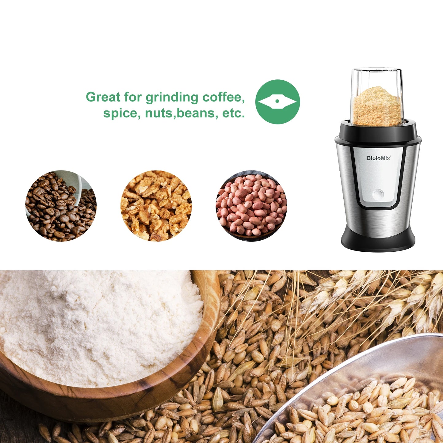 BioloMix 3-in-1 Multifunctional Food Processor 700W Blender