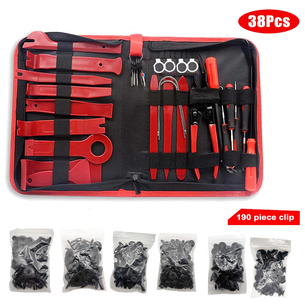 38Pcs Car Interior Disassembly Tool Plastic Panel Trim Removal Set