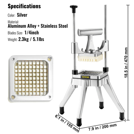 VEVOR Manual Fruit And Vegetable Dicer Cutter Stainless