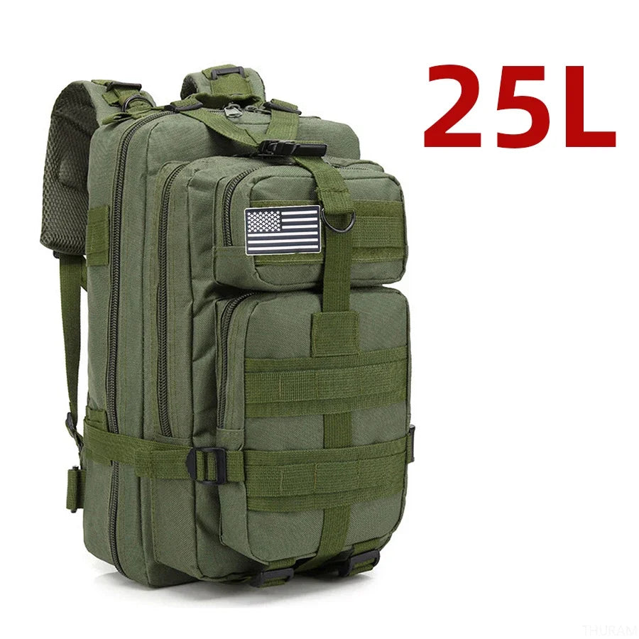 25L/50L 1000D Nylon Waterproof Trekking Fishing Hunting Bag