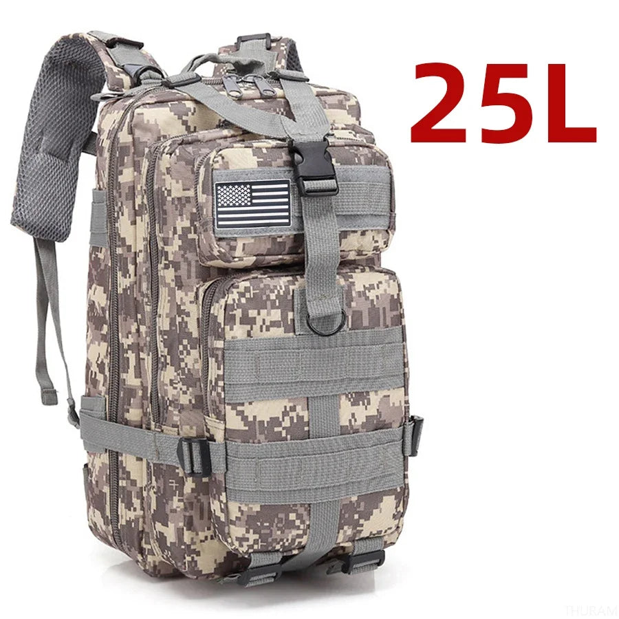 25L/50L 1000D Nylon Waterproof Trekking Fishing Hunting Bag