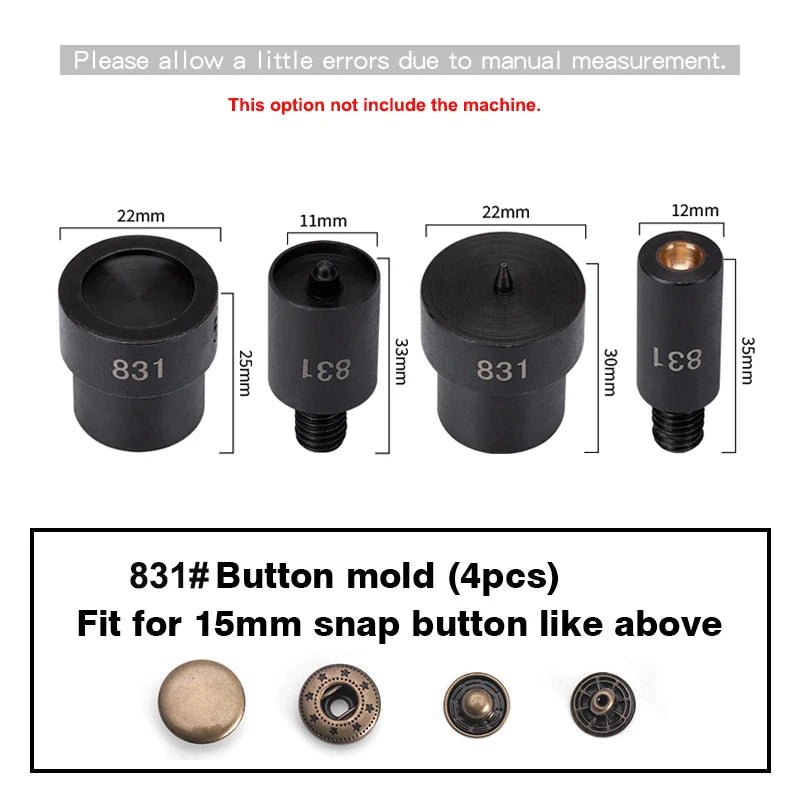 WUTA Manual Button Installation Tool Mute Punching Rivets