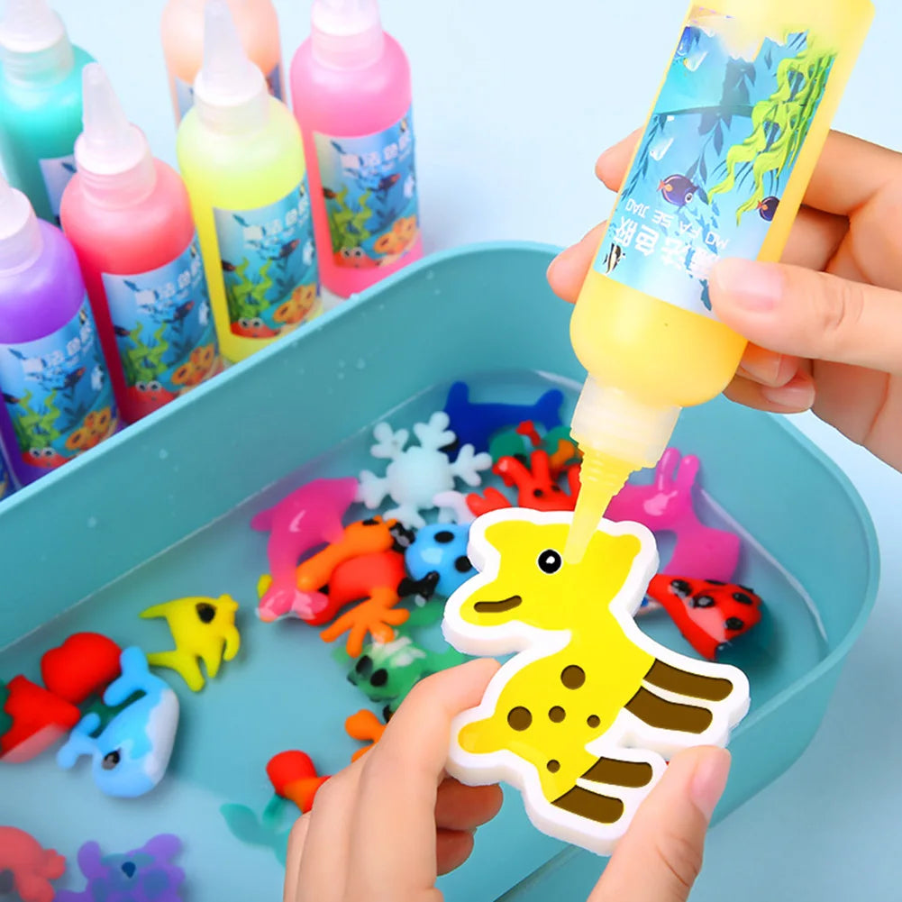 DIY Magic Water Elf Toys Kids Handmade Craft Painting Stickers