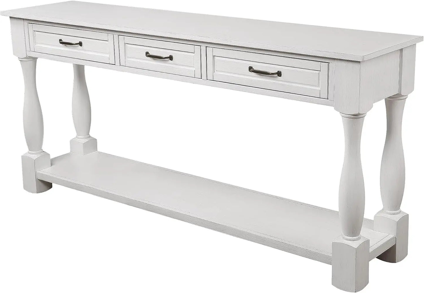 Long Narrow Entryway Table with Drawers, 63 Inch Sofa
