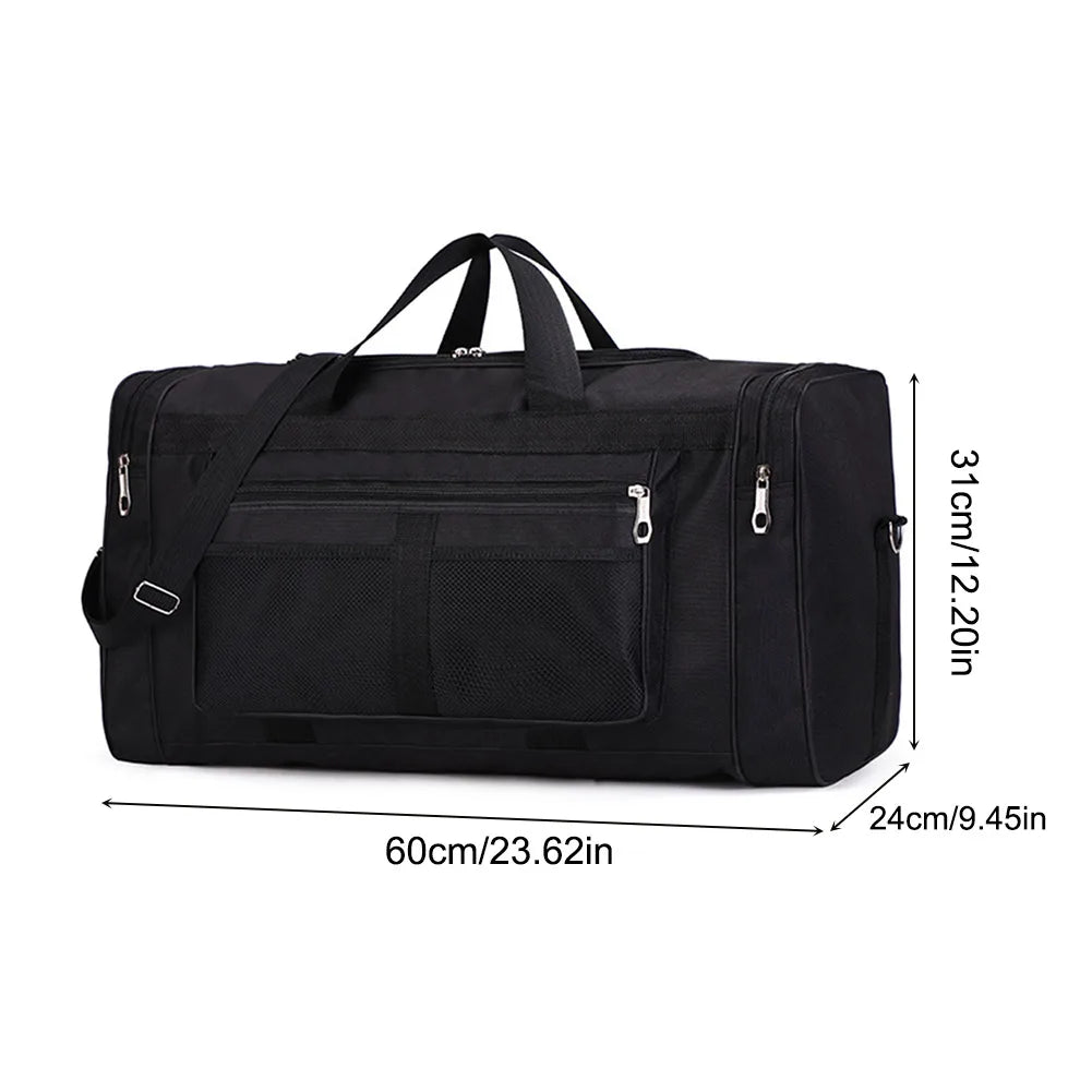 Nylon Travel Duffel Bag Large Capacity Handbag Portable Outdoor Gym Luggage Bag