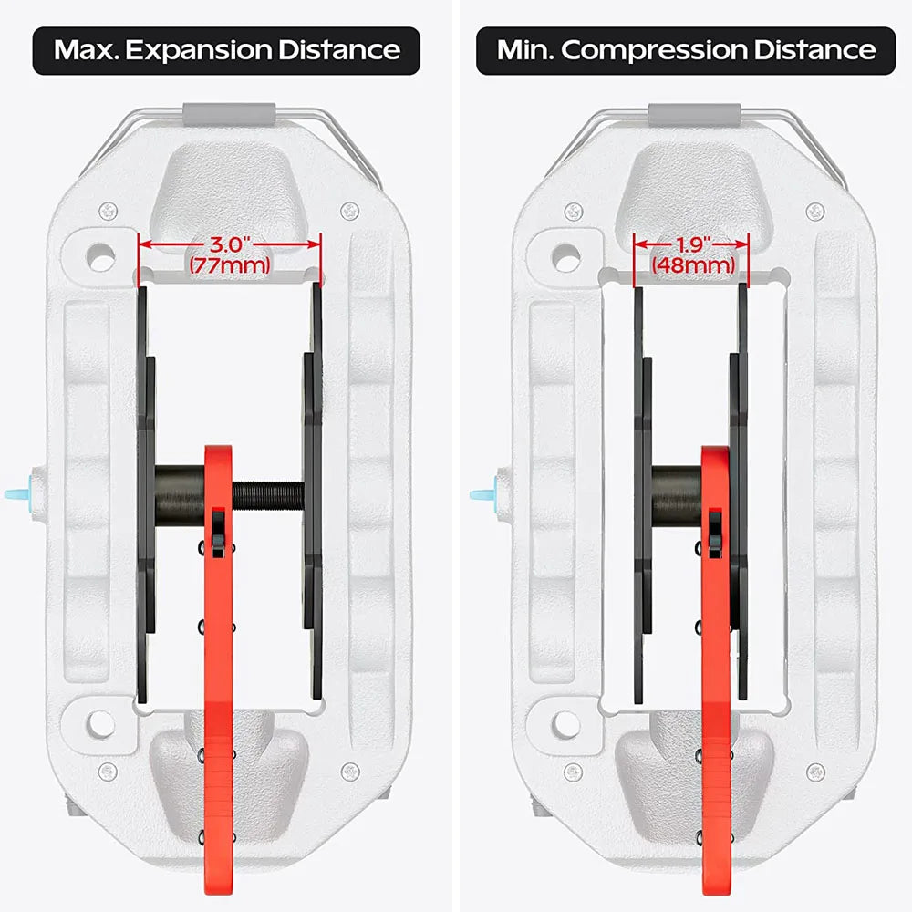 Brake Caliper Press Compression Tool 360 Degree Swing Wrench
