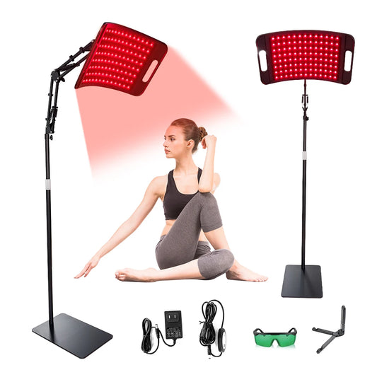 Electronic Red Light Therapy Lamp 660nm 850nm Panel With Stand