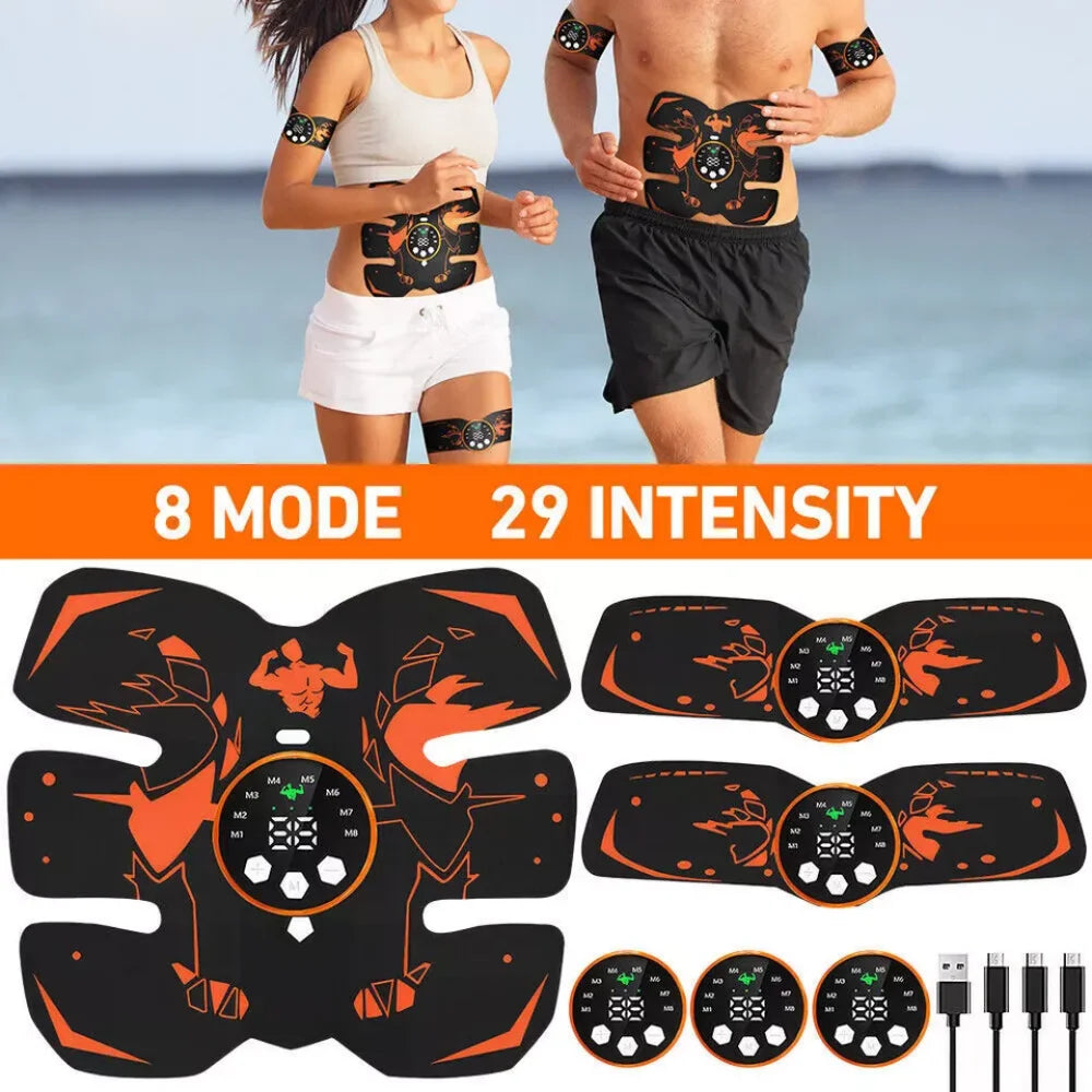 EMS Muscle Stimulator Abdominal Body Slimming Belt Trainer