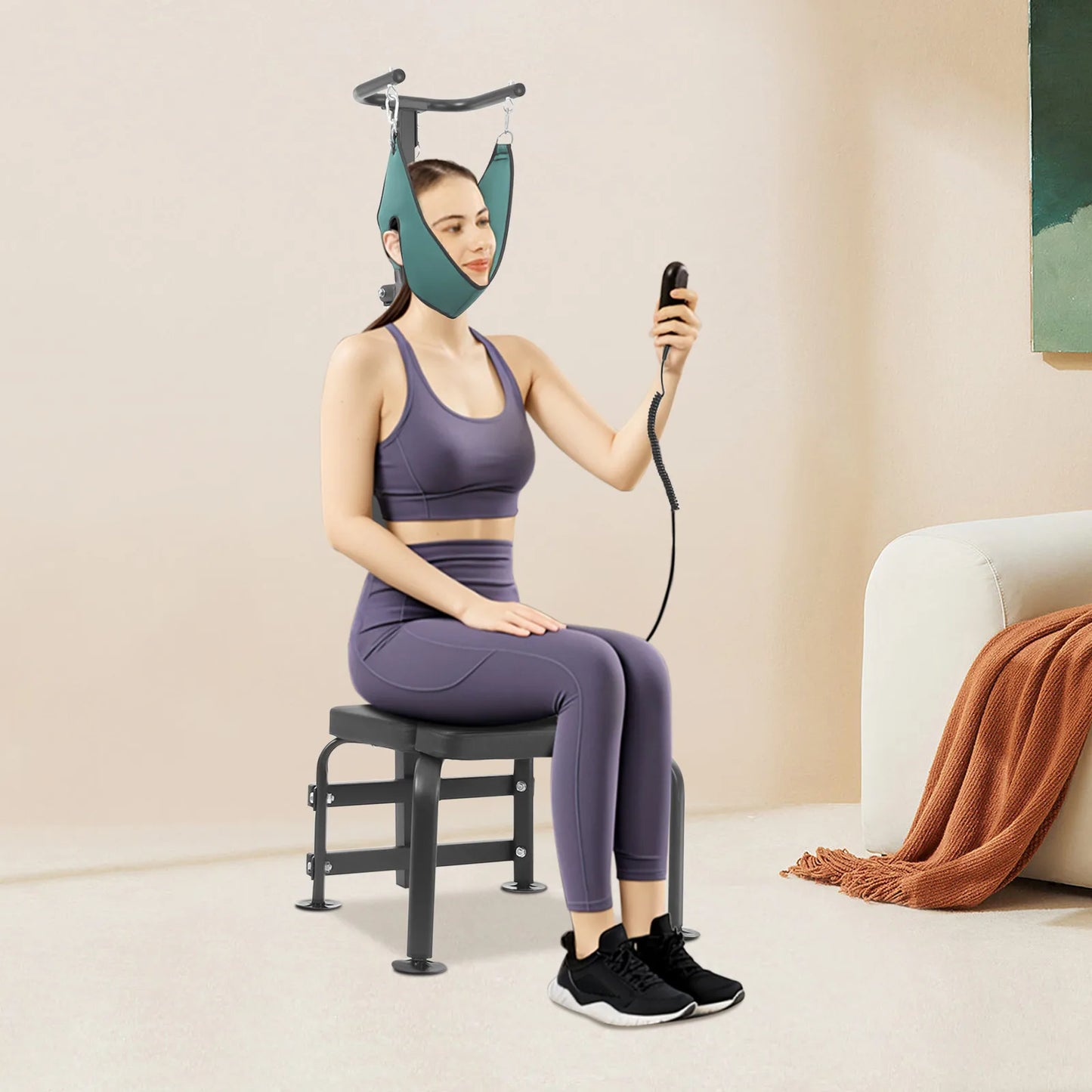 Hign-concerned Electric Cervical Traction Device With Remote Control