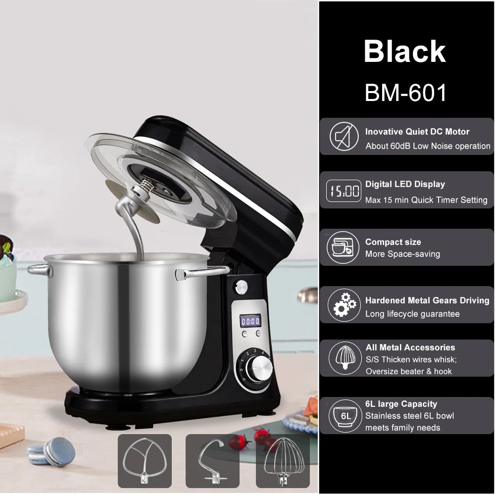 Biolomix Kitchen Stand Mixer And Blender With 6-Speed