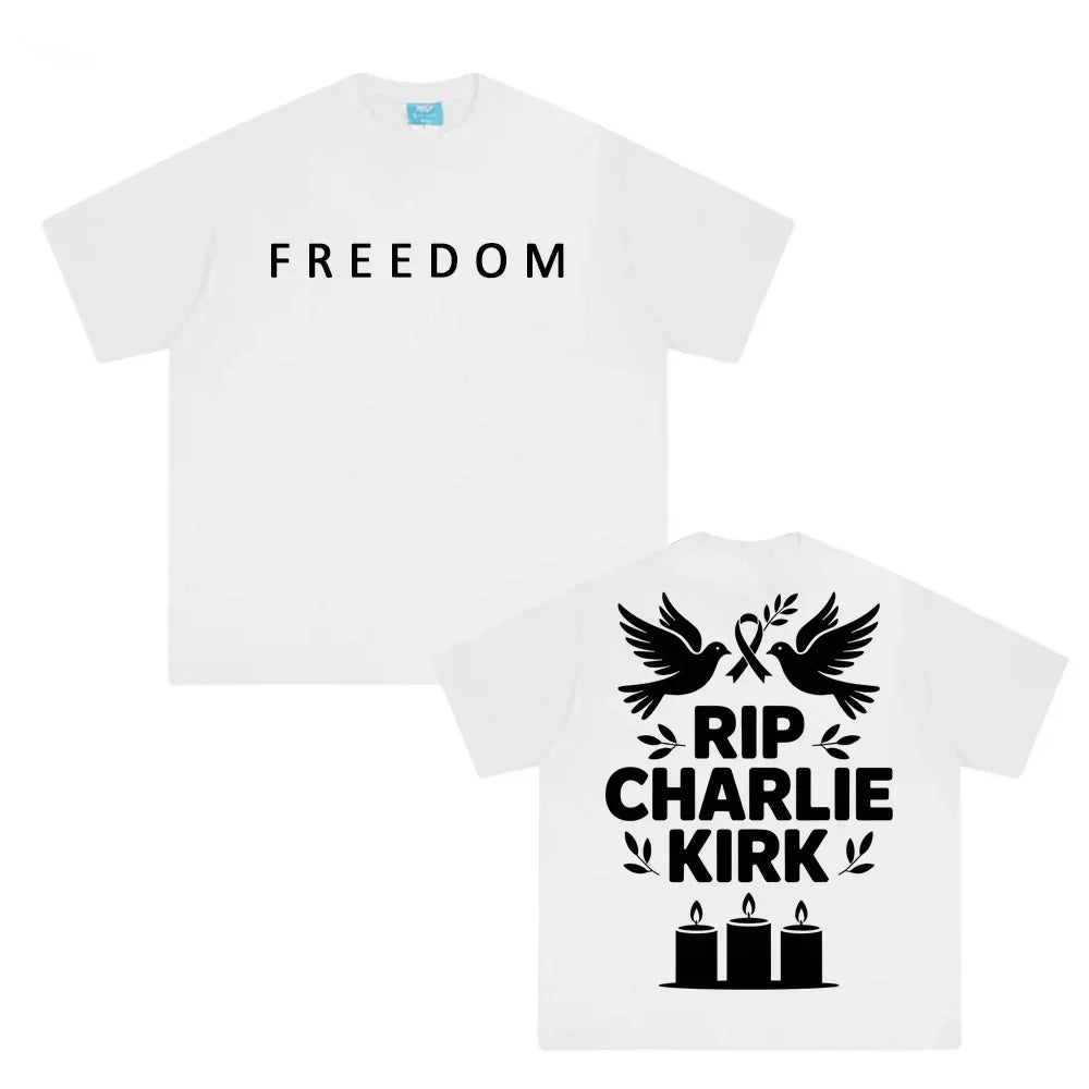 Freedom Homing Pigeon Tee RIP Charlie Kirk Unisex 100 Cotton
