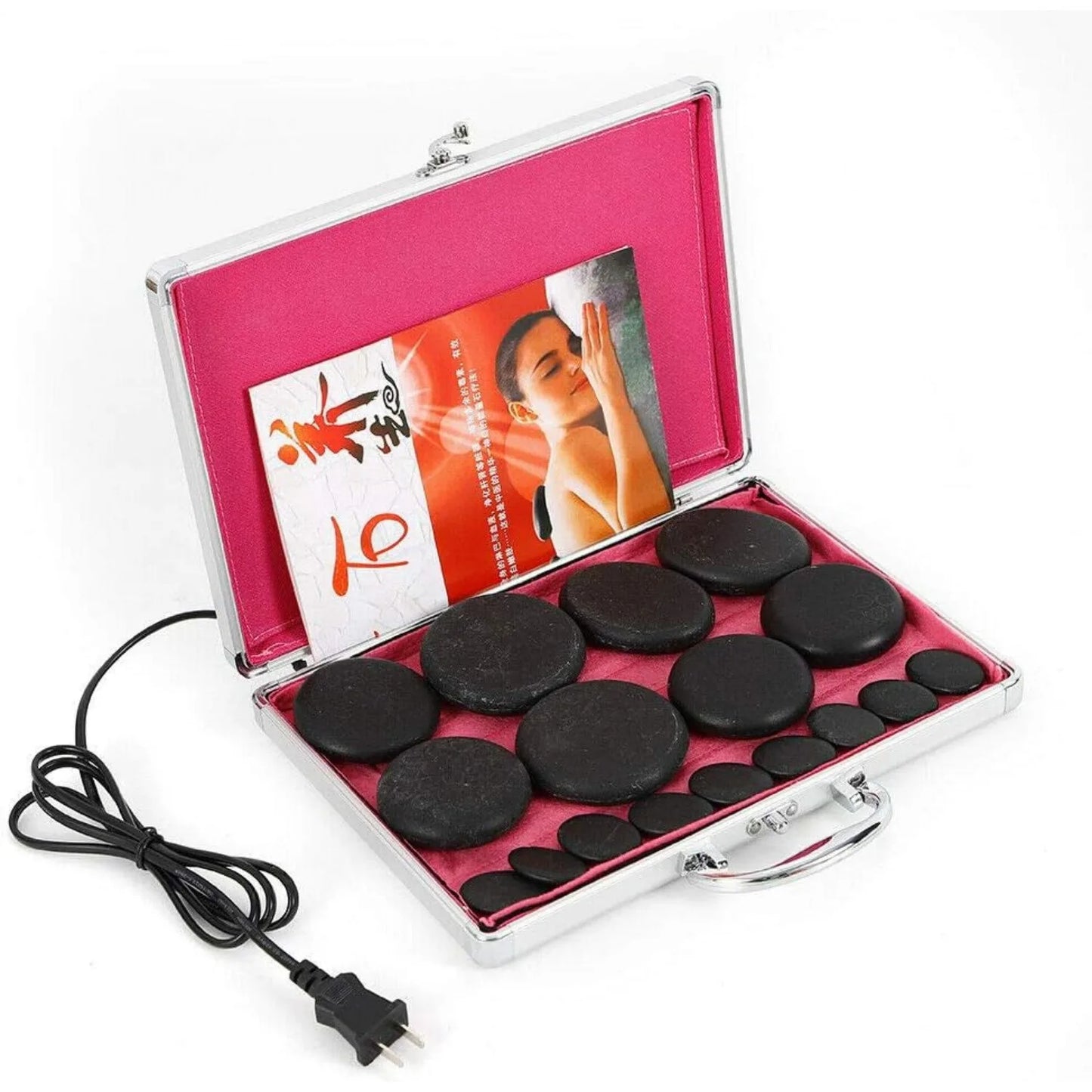 Portable Hot Massage Stone Volcanic Stones Kit Rock SPA