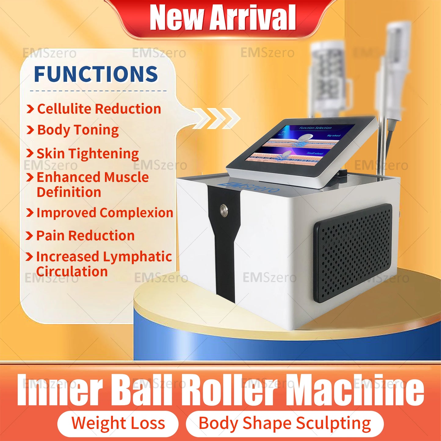 EMSzero Inner Ball Roller Machine for Cellulite Massage