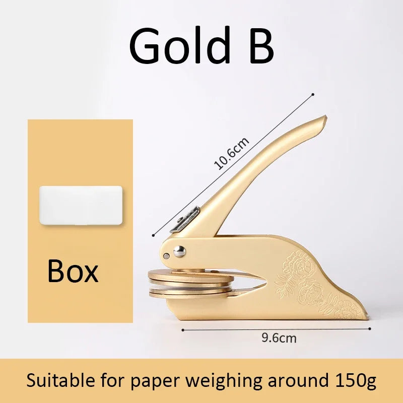 Logo Customized Embossed Stamp Emblem Embossing Machine