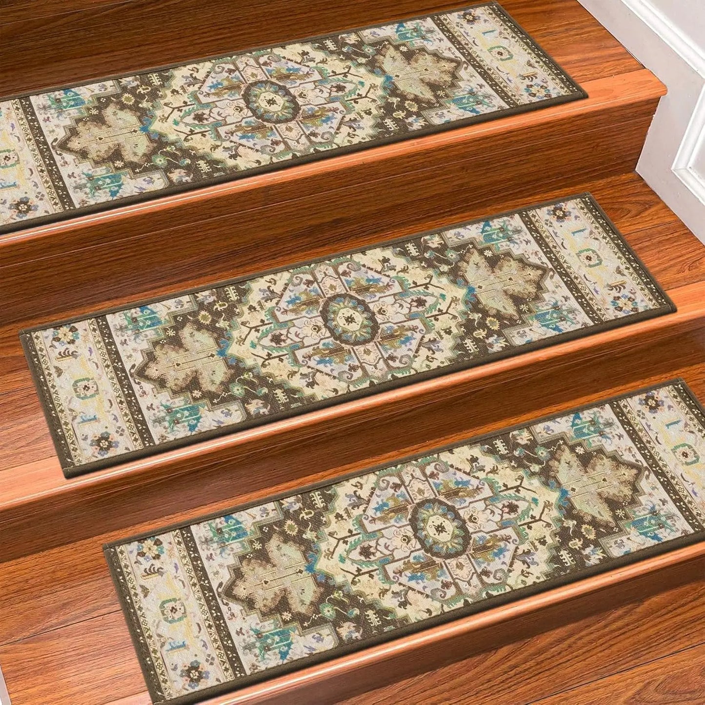 Carpet Stair Treads Non Slip for Wooden Steps 30inch X 8inch