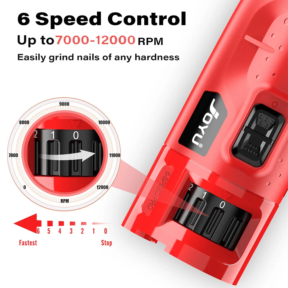 Dog Nail Grinder Dustproof with 2 LED Light Super Quiet 6-Speed Trimmer for Small Medium Large Dogs