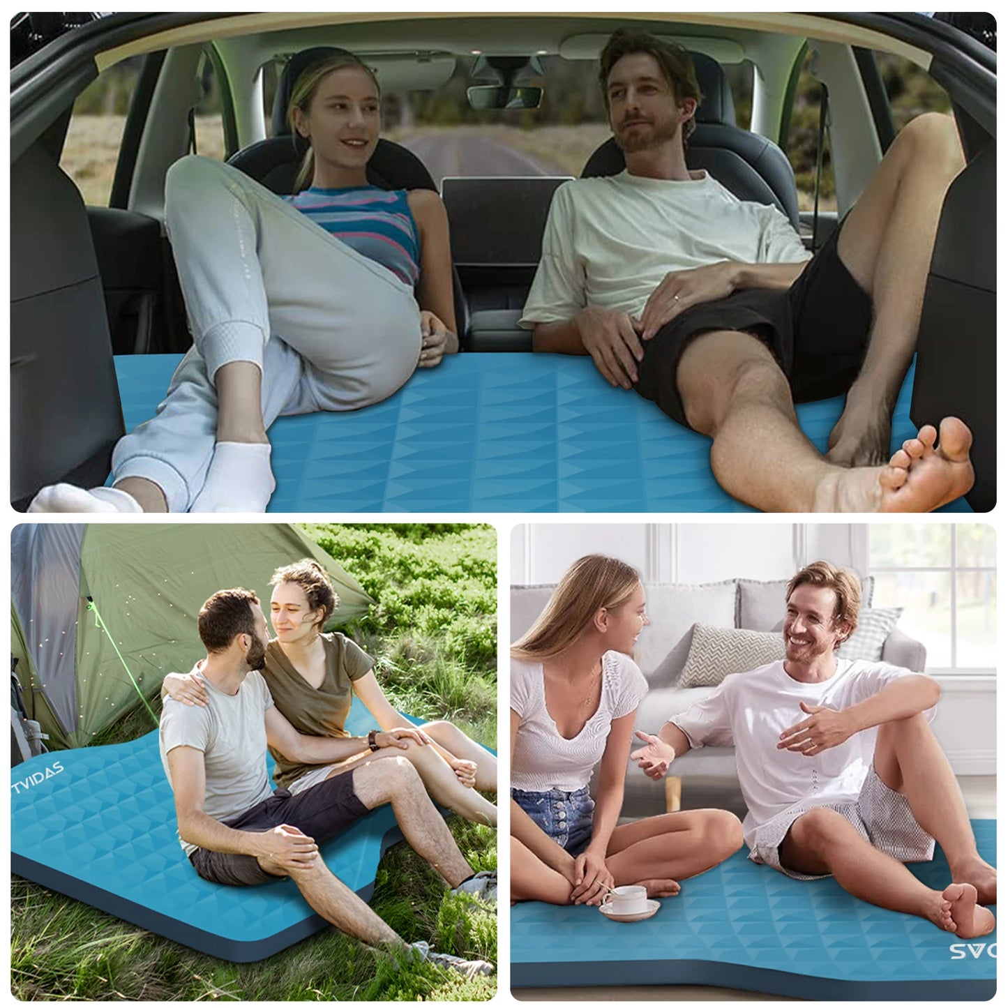 WTVIDAS 3D Self Inflating Tesla Model Y Camping Mattress