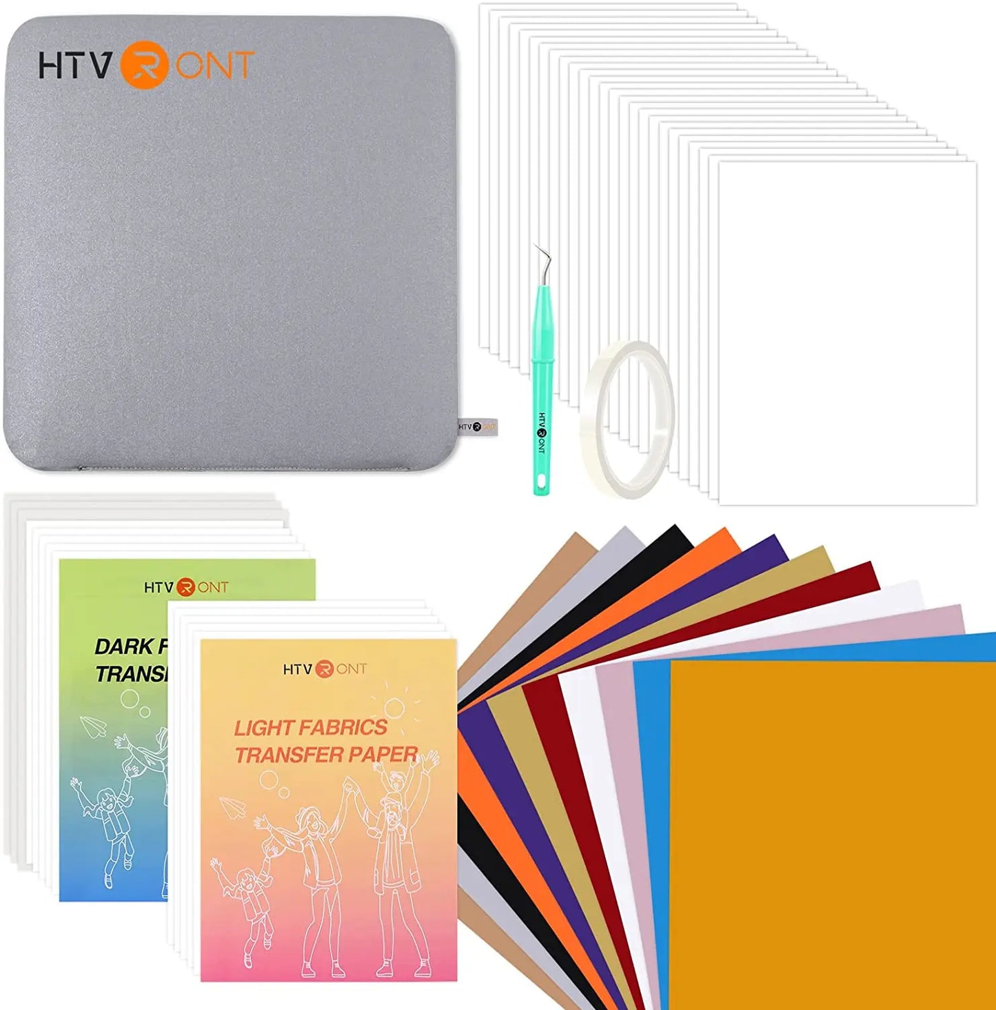 HTVRONT 52pcs Heat Press Supplies Accessories for Beginners