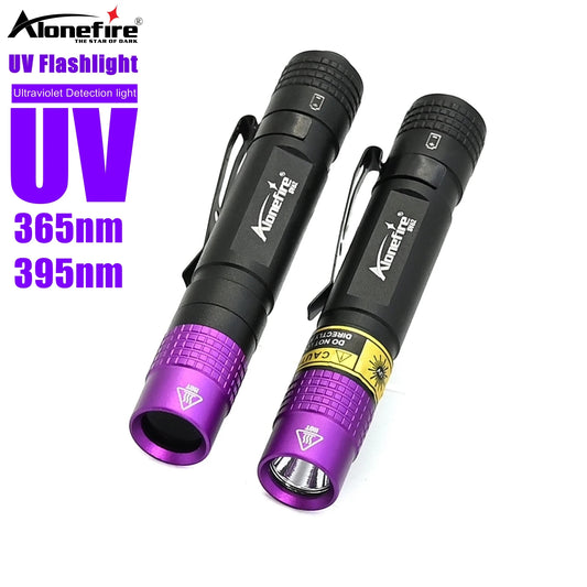 365/395nm UV Flashlight Blacklight Mini Ultraviolet Pet Urine Stain